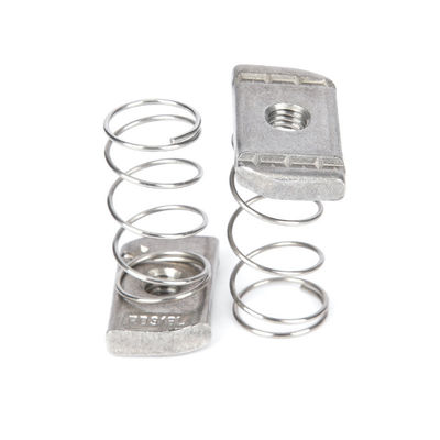 QUALITÄT  Stainless Steel Spring Channel Nuts Precision Machined Galvanized/Zinc/Nickel Plated Chamfered Edges for Mining Application Fabrik